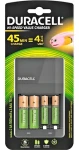 Duracell CEF14 černá / Nabíječka / AA, AAA / 4 ks baterií / NiMH (118577)