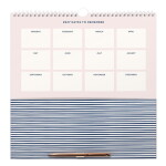 Busy B Nástěnný kalendář s perem Weekly Sage 2026, zelená barva, papír