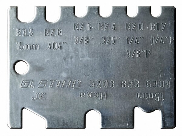 Orovnávací šablona - měrka STIHL 5203 893 6308