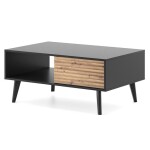 FRONTI Konferenční stolek WILLOW L104 - dub artisan + černá