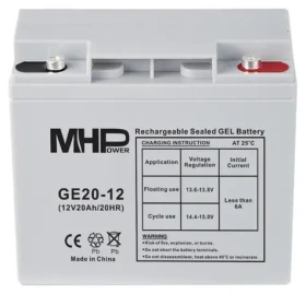 Carspa MHPower GE20-12 / Gelový akumulátor / VRLA GEL / 12V / 20Ah / Deep Cycle / T1-M5 (GE20-12)