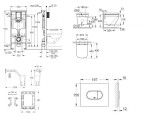 GROHE - Rapid SL Set předstěnové instalace, klozetu, sedátka SoftClose, tlačítka Arena Cosmopolitan a sady pro vhazování tablet, Triple Vortex, alpská bílá SANI11BB3150