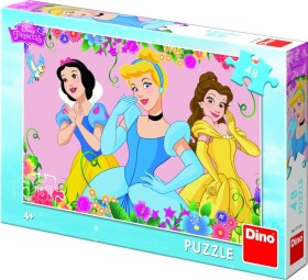 Puzzle Rozkvetlé princezny 48 dílků - Dino