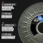 PLA filament Extrafill Rapunzel Silver 1,75 mm 1 kg Fillamentum