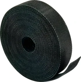 Schwaiger Páska se suchým zipem černá / Organizace kabeláže / 12 mm / 2 mm / 3 m (KMKK3010)