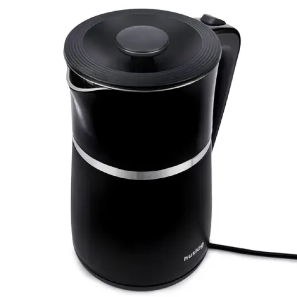 Huslog Rychlovarná konvice černá / 2200W / 1.7 L / otočná základna 360° (KAT00124)
