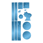 Reflexní samolepky coocazoo StickyRicky - Blue