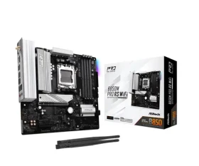 ASRock B850M Pro RS WiFi / AMD B850 / DDR5 / SATA III / USB 3.2 / 2.5GLAN / Wi-Fi 6E / sc.AM5 / mATX (90-MXBR7-A0UAYZ)