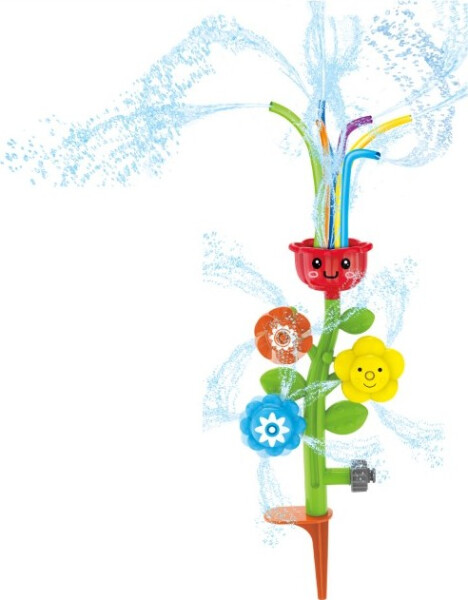 Stříkací kytka na zahradu