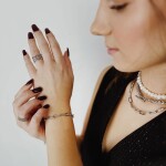 Perlový choker náhrdelník Antonella - chirurgická ocel, řiční perla, Stříbrná 36 cm + 5 cm (prodloužení)