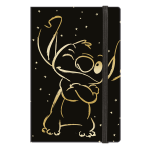 Colorino zápisník s gumičkou, Stitch Gold 3, A5, 80 g, 80 stránek, linkovaný