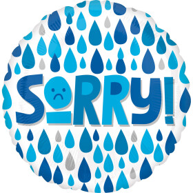 Sorry balónek kapky deště 42 cm Amscan Sorry balónek kapky deště 42 cm Amscan