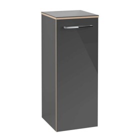 VILLEROY & BOCH - Avento Boční skříňka, 35x89x37 cm, 1 dvířka, Crystal Grey A89500B1