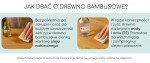 Erga Bambo, náhradní WC kartáč se silikonovou hlavou a bambusovou rukojetí, 34 cm, bílý / bambus, ERG-YKA-V.WCZ-BAMBO-WHT-SILKA