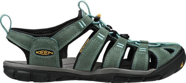 KEEN Clearwater CNX Leather W Dámské sandály mineral blue/yellow 38,5 KEN1201097902S8