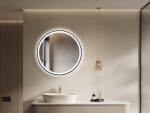 Zrcadlo se senzorem SAT Cool 60x60 cm černá SATZCO60CE SATZCO60CE