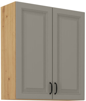 Horní skříňka Stilo 80 G-90 2F Barva korpusu: Dub artisan, Barva dvířek: Clay Grey