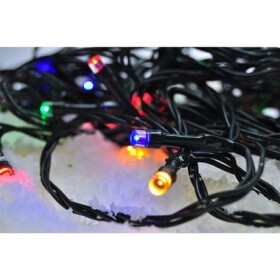 Solight LED venkovní vánoční řetěz, 100 LED, 10m, 8 funkcí, časovač, vícebarevný, 800540