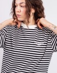 Tričko Carhartt WIP W' S/S Ezra T-Shirt Ezra Stripe, Black/Wax