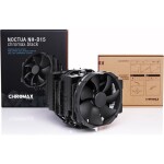 Noctua NH-D15 černá (chromax) / 2x 140 mm / SSO2 Bearing / 24.6 dB @ 1500 RPM / 140.2 m3h / Intel + AMD (NH-D15 CH.BK)