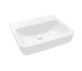 VILLEROY & BOCH - O.novo Umyvadlo 55x46 cm, bez přepadu, bez otvoru pro baterii, AntiBac, CeramicPlus, alpská bílá 4A4158T2