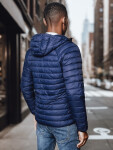 Pánská přechodná prošívaná tmavě modrá bunda FashionStreet TX4408 XL