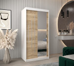 Šatní skříň Abi Y2 Barva korpusu: Bílá, Rozměry: 120 cm, Dveře: Dub artisan