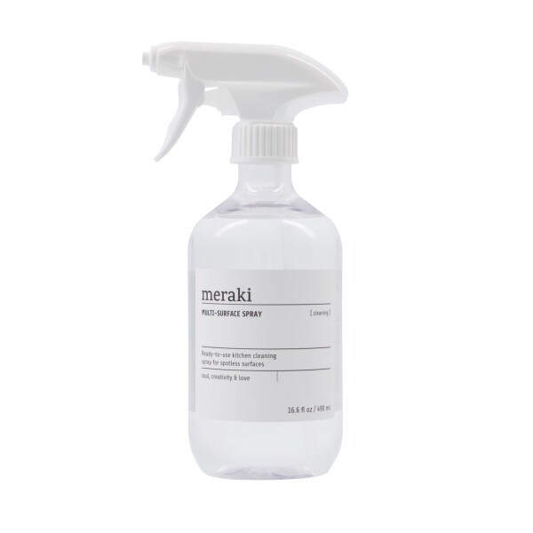 Meraki Multi čisticí sprej na povrchy Clear 490 ml, čirá barva, plast