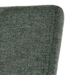 Židle jídelní, taštičkové pružiny v sedáku, zelená látka, černý kov