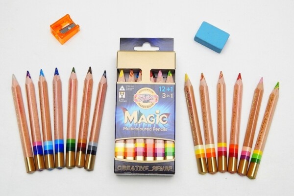 Trojhranné pastelky silné Koh-i-noor Magic Natur 3404N/12+1ks