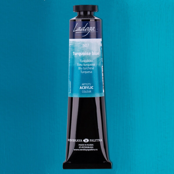Nevskaya Palitra Ladoga 2204507 Akrylová barva 46 ml, modrá tyrkysová 507