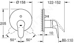 GROHE - Eurostyle Baterie pod omítku pro 2 spotřebiče, chrom 24047003