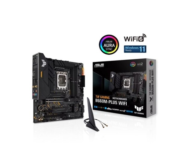 ASUS MB Sc LGA1700 TUF GAMING B660M-PLUS WIFI, Intel B660, 4xDDR5, 1xDP, 1xHDMI, WIFI, mATX EDF_1887063