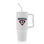 SUPERUČITELKA (ZNAK) - bílý cestovní termohrnek 900 ml