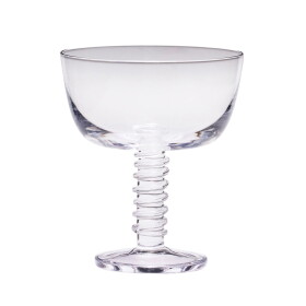 Hübsch Sklenička na šampaňské / pohár Clink Clear 300 ml, čirá barva, sklo