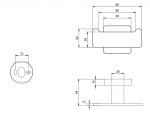 VILLEROY & BOCH - Elements Striking Háček, matná černá TVA152012000K5