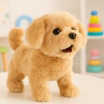 MalPlay Plyšový pejsek na baterie Golden Retriver