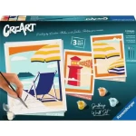 Ravensburger CreArt Gallery Wall Set – Na pláži – malování podle čísel