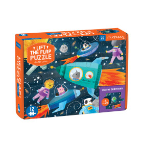 Mudpuppy Puzzle - Lift-the-flap - Startujeme (12 dílků)