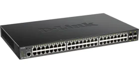 D-Link DGS-1250-52XMP / Switch / 48× Gigabit RJ-45 PoE+ / 4× 10G SFP+ / Smart Managed / 370 W
