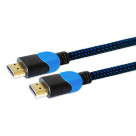 SAVIO GCL-05 Kabel HDMI A - HDMI A M/M 3m černo-modrá (KBASAVHDM0014)