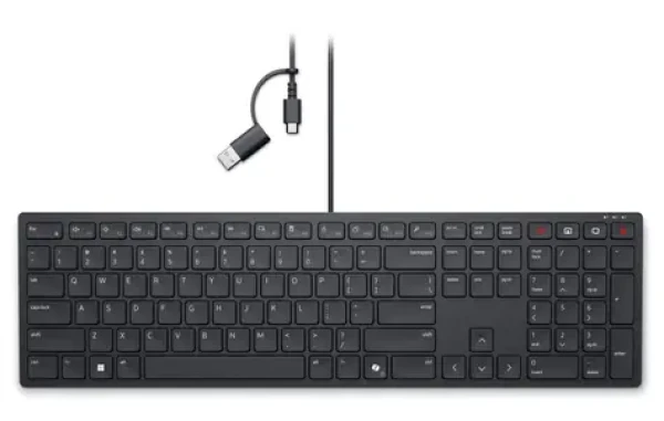 DELL KB525C černá / drátová klávesnice / USB-A + USB-C / HU Layout (580-BBSP)