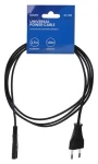 SAVIO CL-100 černá / Napájecí kabel / IEC Type E - IEC C7 / 1,8 m / 2,5 A (CL-100)