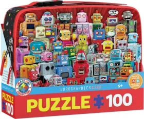 EUROGRAPHICS Puzzle ve svačinovém boxu Roboti