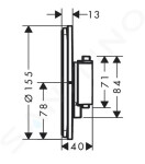 HANSGROHE - ShowerSelect Comfort Termostatická baterie pod omítku, chrom 15559000