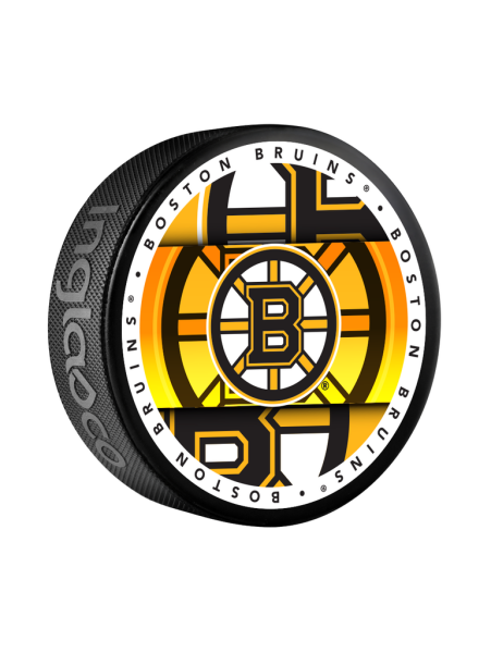 Inglasco / Sherwood Puk Boston Bruins Medallion Souvenir Collector Hockey Puck