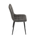 Jídelní židle, černá, látka vintage, CT-281 BK3