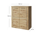 ARTEN (NANO Systems s.r.o.) Komoda DOORSET-2D (Dub navarra) KOMODA-DOORSET-2D