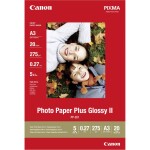 Canon Photo Paper Plus Semi-Glossy, foto papír, pololesklý, saténový, bílý, A3, 260 g/m2, 20 ks, SG-201 A3, inkoustový