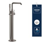 GROHE - Essence Vanová baterie do podlahy, kartáčovaný tmavý grafit 23491AL1